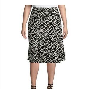 Leopard Slip Skirt